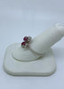 18kt Clover-style Ruby & Diamond Ring