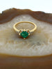 14kt Princess Emerald with Diamond Accents