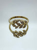 14kt Lab-grown Diamond Leaf Ring