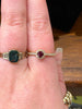 14kt Ruby and Diamond Halo Ring