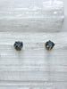14kt Round 5mm Sapphire Stud Earrings