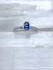 14kt Oval Sapphire Solitaire Ring