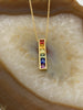 14kt Multi-colored Sapphire Pendant