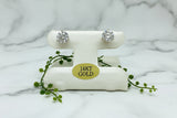 2.50 carat total weight round lab-grown diamond stud earrings in 14 karat white gold
