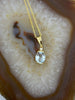 14kt Aquamarine and Diamond accent Pendant