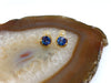 14kt Lab-created Alexandrite and Diamond Earrings