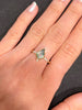 14kt Kite-cut Moss Agate and Diamond Accent Ring