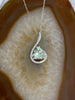 14kt Prasolite and Diamond Pendant