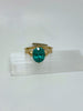 14kt Lab-Grown Green Paraiba Garnet Ring