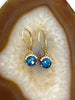 14kt London Blue Topaz & Diamond Earrings