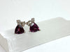 14kt Rhodolite Garnet & Diamond Accent Earrings