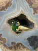 14kt Oval Green Tourmaline Ring