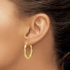 10K Yellow Gold Twisted Hoop Earrings