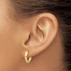 10K Yellow Gold Hinged Huggie Earrings