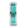 MAHI Malachite Inlay Tungsten Carbide Ring