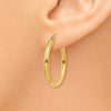 14k Yellow Gold 2.5mm Lightweight Tube Hoop Earrings