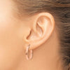 14K Yellow Gold U-Shape Hoop Earrings