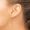 14K Yellow Gold Leverback Earrings