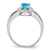 Topaz Ring With Diamond