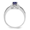 Synthetic Sapphire Ring