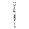 Sterling Silver Oxidized with Marcasite Tree Pendant w/ 18 chain +? extender