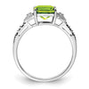 Diamond And Peridot Ring