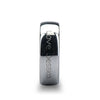 Handwritten Engraved Domed Tungsten Ring