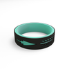 ARROW Women's Black & Aqua Strata Arrow Silicone Band