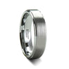 OPTIMUS Raised Center with Brush Finish Tungsten Ring