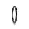 RAVEN Domed Black Tungsten Band