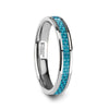 AUGUSTUS Blue Carbon Fiber Inlay Tungsten Carbide Band