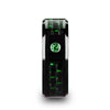 HADAR Black Ceramic Ring with Black and Green Carbon Fiber