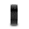 REVENANT Hammered Finish Center Black Ceramic Band