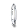 PYTHIUS Domed Brush Finished White Tungsten Ring